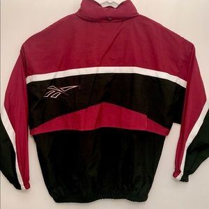 Vintage Reebok Mens Full Zip Windbreaker With Hood